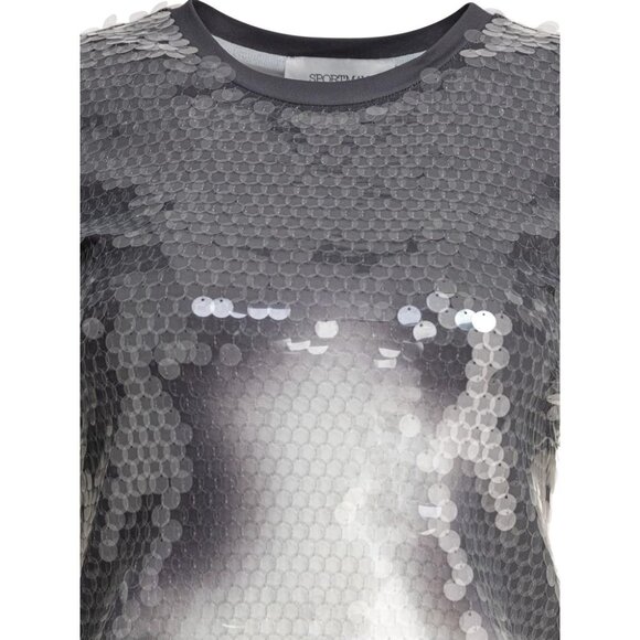 Max Mara Sportmax T-Shirt With Sequins tag size S Women - Picture 3 of 4